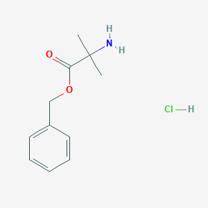 molecular formula C11H16ClNO2 B1342843 Benzyl 2-amino-2-methylpropanoate hydrochloride CAS No. 60421-20-7