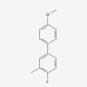 molecular formula C14H13FO B1342845 1-Fluoro-4-(4-methoxyphenyl)-2-methylbenzene CAS No. 67531-80-0