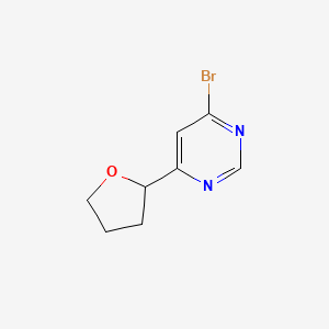 4-Bromo-6-(tetrahydrofuran-2-yl)pyrimidine