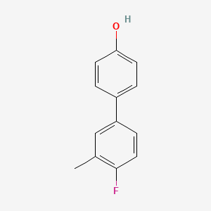 molecular formula C13H11FO B1342847 4-(4-Fluoro-3-methylphenyl)phenol CAS No. 64465-60-7