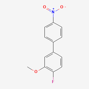 molecular formula C13H10FNO3 B1342848 1-氟-2-甲氧基-4-(4-硝基苯基)苯 CAS No. 67531-78-6