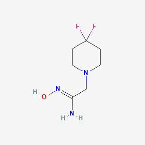 (Z)-2-(4,4-difluoropiperidin-1-yl)-N'-hydroxyacetimidamide