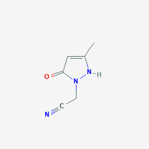 2-(5-hydroxy-3-methyl-1H-pyrazol-1-yl)acetonitrile