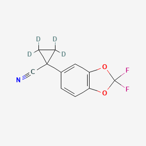 1-(2,2-Difluoro-1,3-benzodioxol-5-yl)cyclopropane-2,2,3,3-d4-carbonitrile