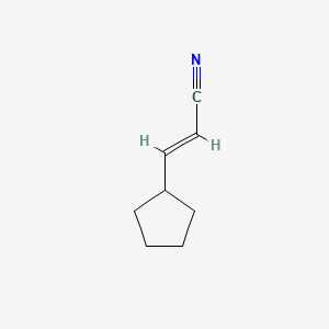 molecular formula C8H11N B1342851 3-Cyclopentylacrylonitrile CAS No. 591769-05-0