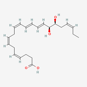 molecular formula C22H32O4 B13428518 16(S),17(S)-diHDHA 