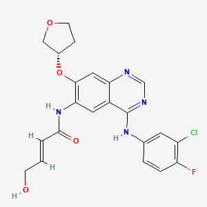 (E)-N-[4-(3-chloro-4-fluoroanilino)-7-[(3S)-oxolan-3-yl]oxyquinazolin-6-yl]-4-hydroxybut-2-enamide