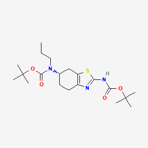 molecular formula C20H33N3O4S B13428575 tert-butyl N-[(6S)-2-[(2-methylpropan-2-yl)oxycarbonylamino]-4,5,6,7-tetrahydro-1,3-benzothiazol-6-yl]-N-propylcarbamate 