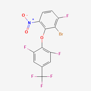 2-Bromo-3-[2,6-difluoro-4-(trifluoromethyl)phenoxy]-1-fluoro-4-nitrobenzene