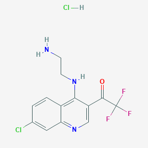 1-(4-((2-Aminoethyl)amino)-7-chloroquinolin-3-yl)-2,2,2-trifluoroethanone hydrochloride