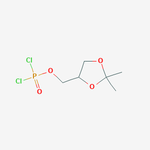 molecular formula C6H11Cl2O4P B13428606 (2,2-Dimethyl-1,3-dioxolan-4-yl)methyl Phosphorodichloridate 