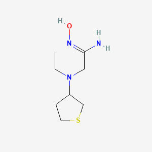 (Z)-2-(ethyl(tetrahydrothiophen-3-yl)amino)-N'-hydroxyacetimidamide