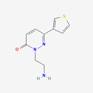 molecular formula C10H11N3OS B13428693 2-(2-Aminoethyl)-6-(thiophen-3-yl)-2,3-dihydropyridazin-3-one 