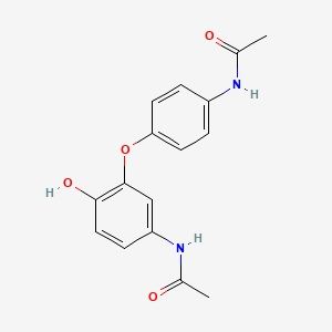 molecular formula C16H16N2O4 B13428695 2-Hydroxy-4',5-diacetamido-diphenyl Ether 