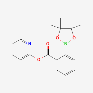 molecular formula C18H20BNO4 B13428715 N-2-Pyridinyl-2-(4,4,5,5-tetramethyl-1,3,2-dioxaborolan-2-yl)benzamide 