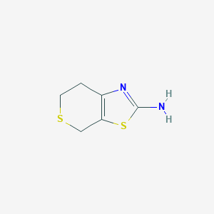 molecular formula C6H8N2S2 B1342876 4H,6H,7H-硫代并[4,3-d][1,3]噻唑-2-胺 CAS No. 61764-33-8