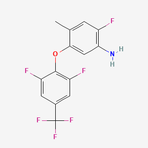 5-[2,6-Difluoro-4-(trifluoromethyl)phenoxy]-2-fluoro-4-methylaniline