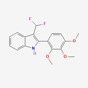 3-(Difluoromethyl)-2-(2,3,4-trimethoxyphenyl)-1H-indole