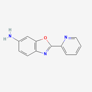 molecular formula C12H9N3O B1342878 2-(Pyridin-2-yl)-1,3-benzoxazol-6-amine CAS No. 61382-10-3