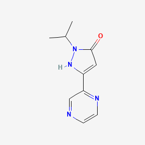 1-isopropyl-3-(pyrazin-2-yl)-1H-pyrazol-5-ol