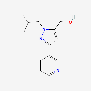 (1-isobutyl-3-(pyridin-3-yl)-1H-pyrazol-5-yl)methanol