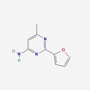 molecular formula C9H9N3O B1342886 2-(Furan-2-yl)-6-methylpyrimidin-4-amine CAS No. 27130-89-8