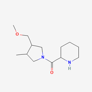 (3-(Methoxymethyl)-4-methylpyrrolidin-1-yl)(piperidin-2-yl)methanone