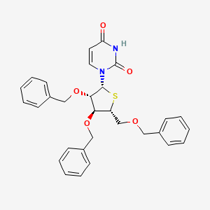 1-[(2R,3S,4S,5R)-3,4-bis(phenylmethoxy)-5-(phenylmethoxymethyl)thiolan-2-yl]pyrimidine-2,4-dione