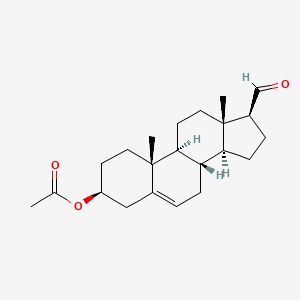 [(3S,8S,9S,10R,13S,14S,17S)-17-formyl-10,13-dimethyl-2,3,4,7,8,9,11,12,14,15,16,17-dodecahydro-1H-cyclopenta[a]phenanthren-3-yl] acetate