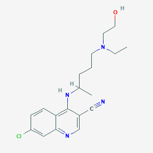 molecular formula C19H25ClN4O B13428931 Hydroxychloroquine 3-Carbonitrile 