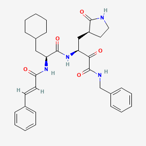 molecular formula C33H40N4O5 B13428944 alpha-Ketoamide inhibitor 11r 