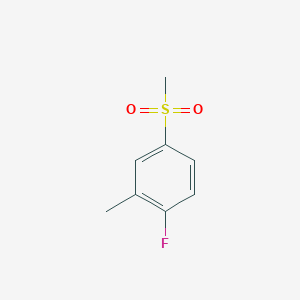 molecular formula C8H9FO2S B1342898 2-氟-5-(甲磺基)甲苯 CAS No. 828270-58-2