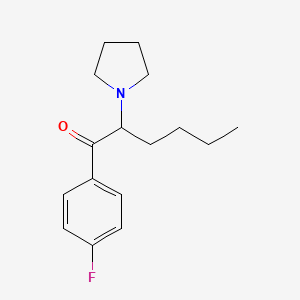 molecular formula C16H22FNO B13428992 1-(4-fluorophenyl)-2-(1-pyrrolidinyl)-1-Hexanone CAS No. 2230706-09-7