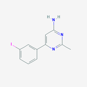 6-(3-Iodophenyl)-2-methylpyrimidin-4-amine