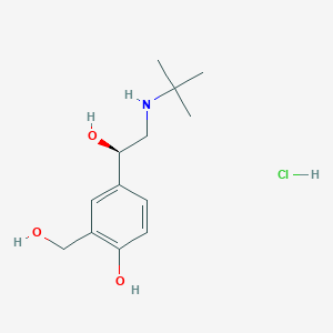 molecular formula C13H22ClNO3 B134290 盐酸左布特罗 CAS No. 50293-90-8
