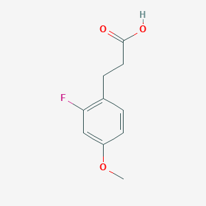 molecular formula C10H11FO3 B1342900 3-(2-氟-4-甲氧基苯基)丙酸 CAS No. 852181-15-8
