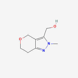 (2-Methyl-2,4,6,7-tetrahydropyrano[4,3-c]pyrazol-3-yl)methanol