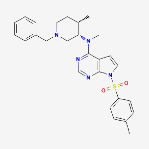 molecular formula C27H31N5O2S B13429022 N-((3S,4S)-1-benzyl-4-Methylpiperidin-3-yl)-N-Methyl-7-tosyl-7H-pyrrolo[2,3-d]pyriMidin-4-aMine 