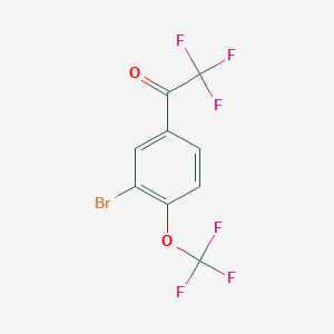 1-[3-Bromo-4-(trifluoromethoxy)phenyl]-2,2,2-trifluoroethanone