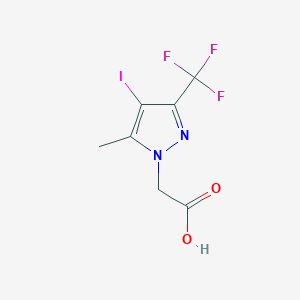 2-(4-iodo-5-methyl-3-(trifluoromethyl)-1H-pyrazol-1-yl)acetic acid