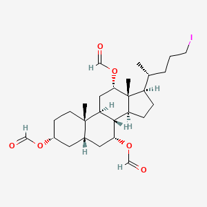 (3alpha,5beta,7alpha,12alpha)-24-Iodocholane-3,7,12-triol Triformate