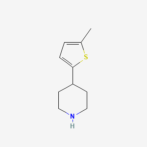 molecular formula C10H15NS B13429072 4-(5-Methylthiophen-2-yl)piperidine 