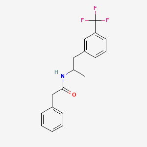 molecular formula C18H18F3NO B13429100 N-(alpha-Methyl-m-trifluoromethylphenethyl)-2-phenylacetamide CAS No. 21015-09-8