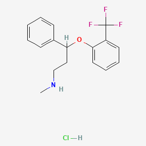 molecular formula C17H19ClF3NO B13429105 Methyl({3-phenyl-3-[2-(trifluoromethyl)phenoxy]propyl})amine hydrochloride 