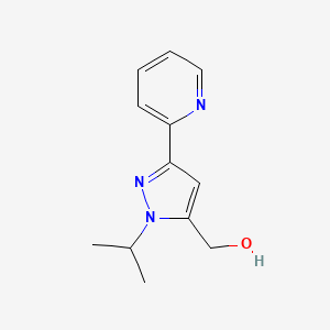 (1-isopropyl-3-(pyridin-2-yl)-1H-pyrazol-5-yl)methanol