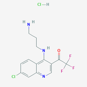 1-(4-((3-Aminopropyl)amino)-7-chloroquinolin-3-yl)-2,2,2-trifluoroethanone hydrochloride