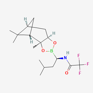 2,2,2-trifluoro-N-[(1R)-3-methyl-1-[(1S,2S,6R,8S)-2,9,9-trimethyl-3,5-dioxa-4-boratricyclo[6.1.1.02,6]decan-4-yl]butyl]acetamide