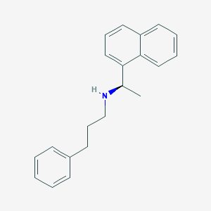 molecular formula C21H23N B13429150 (alphaR)-alpha-Methyl-N-(3-phenylpropyl)-1-naphthalenemethanamine 