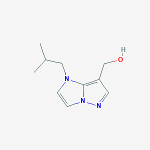 molecular formula C10H15N3O B13429187 (1-isobutyl-1H-imidazo[1,2-b]pyrazol-7-yl)methanol 