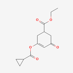 Ethyl3-(cyclopropanecarbonyloxy)-5-oxocyclohex-3-ene-1-carboxylate